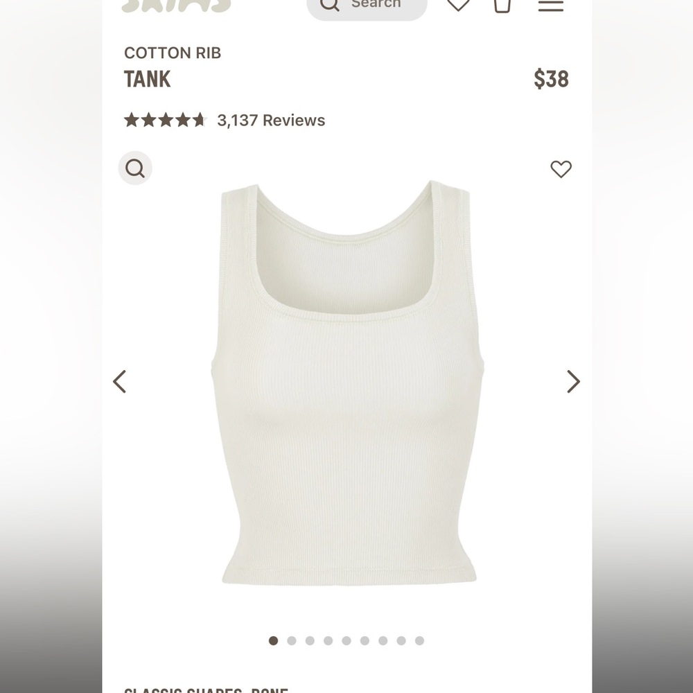 Skims cotton rib tank